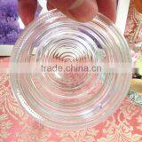 500ml Round Line Shape Clear Glass Material Candle Holder thumbnail-2