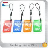 Passive NFC RFID Tag Customized Epoxy NFC Key Fob Passive Plastic Rfid Key Tag 180 Bytes Memory