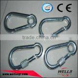 China Hardware 6*80 Heavy Duty CE Forged Galvanized Iron Snap Hook thumbnail-1