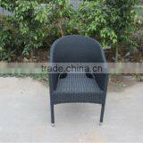 Round Rattan Stackable Outdoor Wicker Chair thumbnail-2