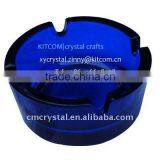 Novelty Blue Glass Ashtray thumbnail-1