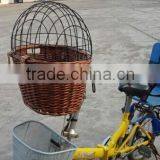 Hanmade Natural Wicker Bike Basket Basket for Bike Wicker Bicycle Basket Removable Bicycle Basket thumbnail-2