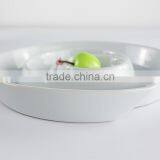 Hospitality Hotel Supply Candy Plate Round Porcelain Compartments Tray thumbnail-4