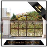 Powder Coated Aluminum Garden Gate With Flower Design thumbnail-4