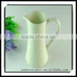High Quality Bulk White Ceramic Teapot Kettle Tall Porcelain Porcelain Water Tea Pot thumbnail-2