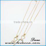 Fashion Jewelry White Stone Necklace Chain Turquoise Necklace thumbnail-5