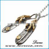 Popular High Quality Jewelry Claw Feather Never Fade Stainless Steel Pendant for Men and Women thumbnail-3