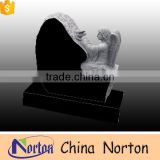 Natural granite seated angel funeral tombstone for American market NTGT-035L