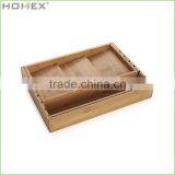 Large Silverware Tray/Bamboo Utensil Holder/Homex_BSCI thumbnail-1