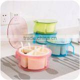 New Design 4 Cases Round Plastic Spice Bottles Wholesale Spice Box Seasoning Box thumbnail-3