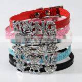 Pet Collar Strong Tough Dog Collars Fashion Pu Leather Dog Collar With Letter thumbnail-2