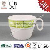 One Handle Oatmeal Milk and Coffee Mugs Melamine Dinner thumbnail-1