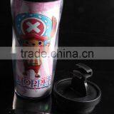 Double Wall Plastic Eco Friendly Coffee Travel Mug With Lid thumbnail-3