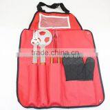 Stainless Steel Bbq Grill Tools Set With Glove and Apron thumbnail-2