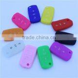 Fob Key Case For Volkswagen 3 Buttons Smart Remote Keys Silicone Keyholder, Key Bags thumbnail-1