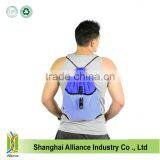 Promotional Custom Designed Mesh Drawstring Backpacks/Wholesale String Bags With Front Mesh Pockets