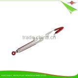 ZY-H2025 Stainless Steel Handle 14-inch Silicone Food Tong With Scalloped Heads thumbnail-2