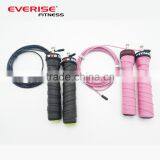 High Speed Ball Bearing Jump Rope With Anti Slip Handles Wrapped With Tennis Tapes thumbnail-3