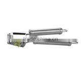 The Finest Quality Stainless Steel Garlic Press Mincer Peeler Brush Crusher Set thumbnail-4