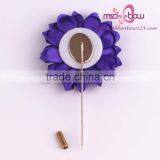 Eye-catching Artificial Flower Satin Brooch for Garment Decoration thumbnail-6