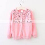 New Hot High Quality Elastic Unlined Children Cardigan With Sequin Infront thumbnail-5