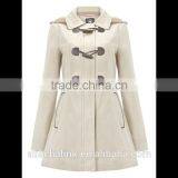 Best Selling Ladies Korean Cotton Hooded Toggle Jacket Wholesale thumbnail-3