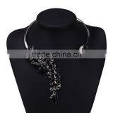 Bohemian Luxury Crystal Beads Cuff Collar Choker Necklace Women Multicolored Wedding Maxi Statement Jewelry thumbnail-3