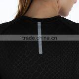 Wholesale Ladies Sports Clothes GYM Leggings Luminous Reflex Women Running T Shirt thumbnail-2