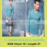 V Neck Body Fit T-Shirts thumbnail-2