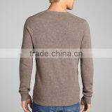 New Design V-neck Knitting Patterns Cashmere Men Pullover thumbnail-2