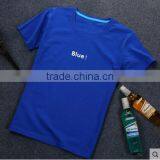 Summer the Little Fresh Short Sleeve T-shirt Male Simple Printing Joker Cotton thumbnail-4