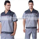 Construction Factory Work Uniform Short Sleeve Button Up Jacket thumbnail-2