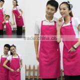 Custom Aprons Korean Solid Color Home Aprons Brown Advertising Apron Custom Printed LOGO thumbnail-2