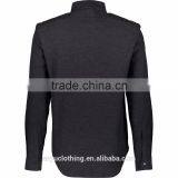 Classic High End Quality Two Pocket Grey Draped Shirt for Male thumbnail-2