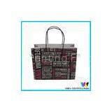 CMYK Print Matte Cartoon Plastic Handle Paper Shop Bag OEM Eco - Friendly