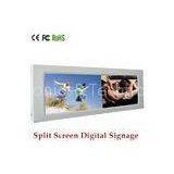 Home 14.9 Inch TFT LCD Advertising Display Screens Signage With Decoding Split Screen