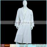 High Quality Luxury White Cotton Waffle Bathrobe,coral Fleece Bathrobe,terry Bathrobe thumbnail-1