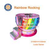 Zhongshan amusement rotary disco tagada mini Rainbow Rocking swing chair