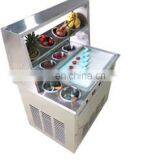 Quality Single Optional Double 2 Round Pan Stir Fry Thai Ice Roll Cold Plate Ice Cream Roll Fried Ice Cream Machine For Sale thumbnail-4
