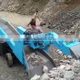 Underground Mining Narrow Tunnel Wheel Mucking Loader Machine with Conveyor For Sale