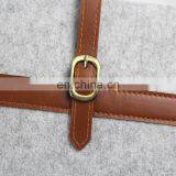 Leather Decoration Felt Tablet Sleeve Protective Pouch Bag Set With Cell Phone Storage Bags thumbnail-5