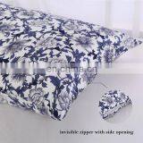 16mm 20*30 Inch Printed Satin Double Side 100% Pure Silk Pillow Case 100% Mulberry With Invisible Zipper For Home Hotel Decor thumbnail-2