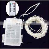10M Waterproof 8 Modes Copper Silver Wire LED String Light WITH Remote Controlled thumbnail-2