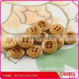 Burned Rim Small Size Holes Square Wooden Shirts Skirt Knitwear Button thumbnail-5
