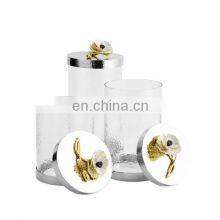 Designer Fancy Canisters/Original Calla Lilly Designer Lid Metal Kitchenware All Seasons Caansiters