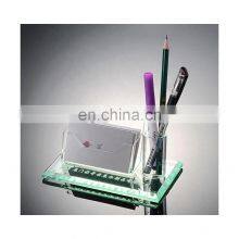 Acrylic Business Card Display Holder With Pen Stand