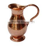 INDIAN COPPER JUG WATER STEEL JUG SAGA WATER JUG DIMPLED WATER PITCHER FROM INDIA