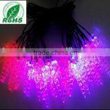 LED Icicle Light Led Christmas Lights, Pink Color Led Christmas Lights Decoration Lights