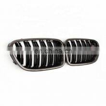 Front Grill for BMW F10 F18 M5 High Quality Carbon Fiber Single Slat Line Bumper Grill for BMW 5 Serious 2010-2017 thumbnail-2