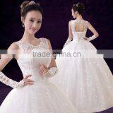 C71494A New Model Elegant Handmade Beaded Wedding Dress